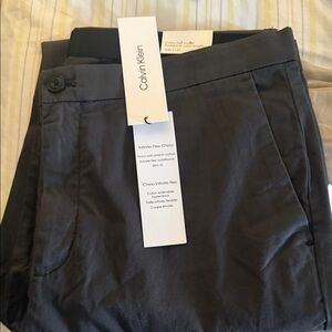 Calvin Klein Men's Charcoal Chino Pants